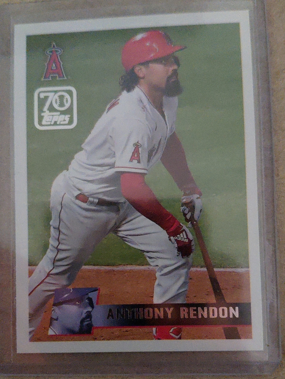 Anthony Rendon Los Angeles Angels Baseball Card - Red White